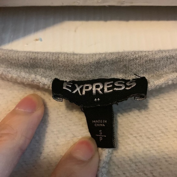 Express Gray Oversized Sweater Dress Size Small - Picture 3 of 7